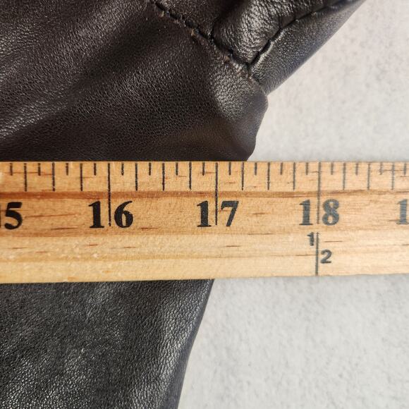 Guess Biker Bomber Moto Jacket Women’s SZ M Genuine Leather Rare Vintage Y2K - Picture 14 of 16